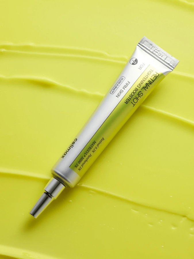 Обновляющий крем-бустер с ретиналем и спикулами Celimax The Vita-A Retinal Shot Tightening Booster