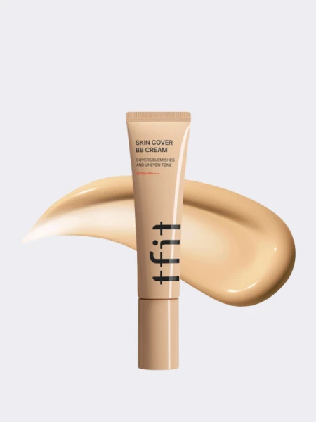 Стойкий увлажняющий ВВ-крем TFIT Skin Cover BB Cream SPF50+ PA++++ BW02 Almond Butter