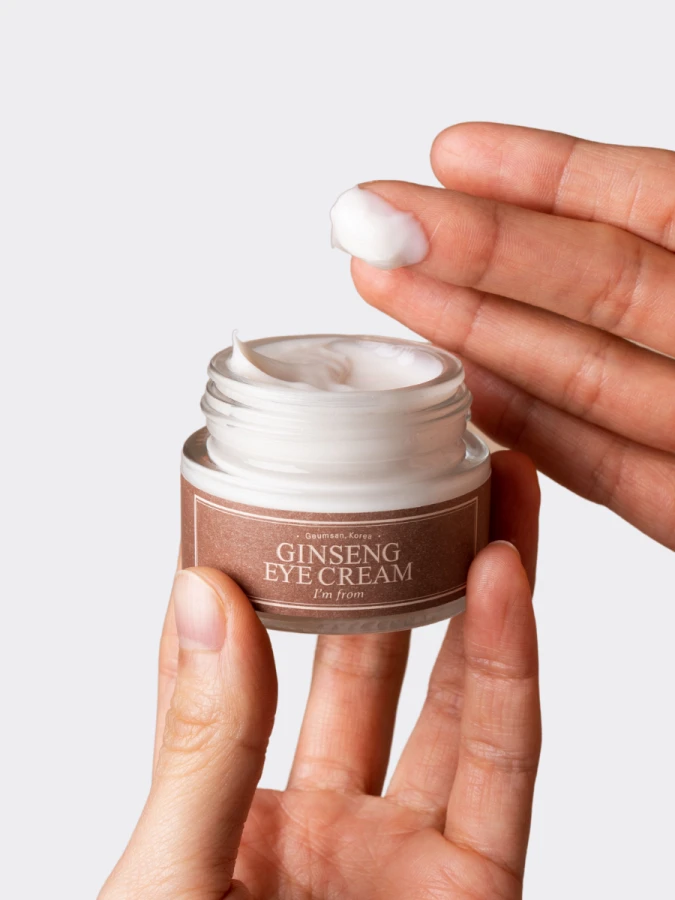 Разглаживающий крем для век с женьшенем I'm from Ginseng Eye Cream