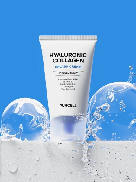 Лёгкий увлажняющий крем с низкомолекулярной гиалуроновой кислотой PURCELL Pixcell Biom Hyaluronic Collagen Splash Cream