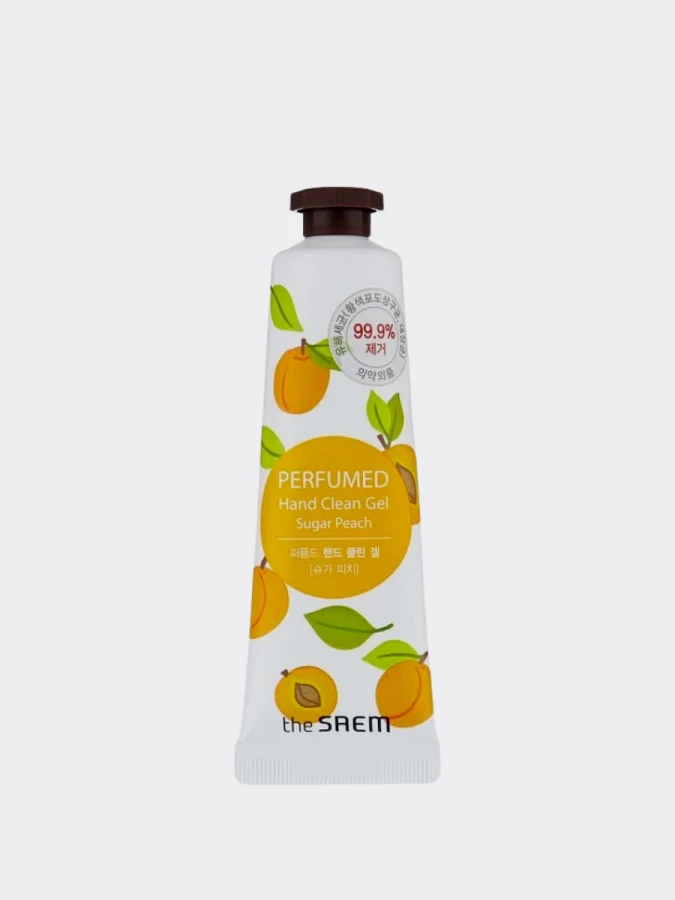 Антибактериальный гель для рук с ароматом сахарного персика The Saem Perfumed Hand Clean Gel Sugar Peach
