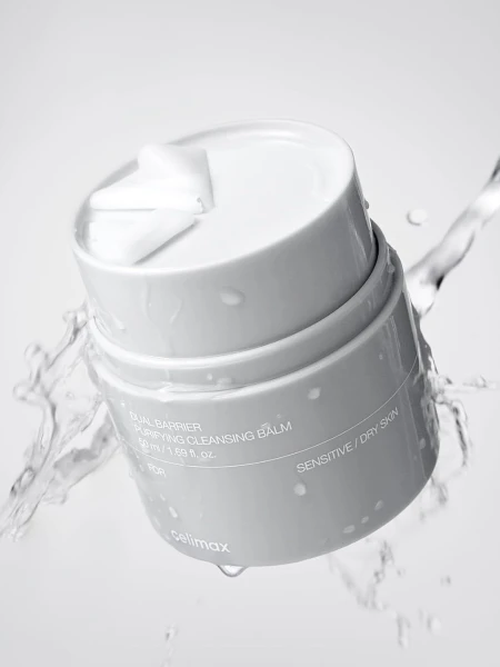 Набор: гидрофильный бальзам-точилка с керамидами + сменный блок Celimax Dual Barrier Purifying Cleansing Balm