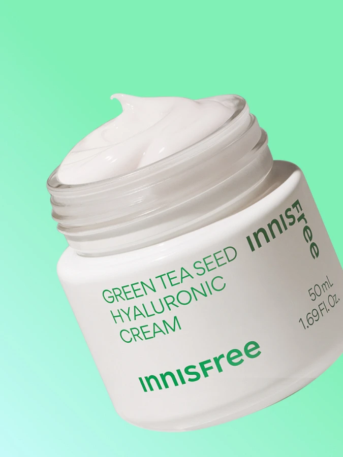 Освежающий крем с экстрактом зеленого чая и гиалуроновой кислотой innisfree Green Tea Seed Hyaluronic Cream