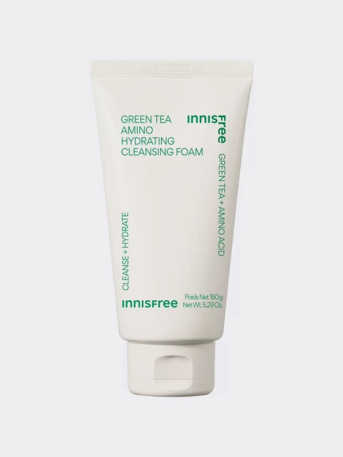 Пенка для умывания экстрактом зеленого чая и аминокислотами innisfree Green Tea Amino Hydrating Cleansing Foam
