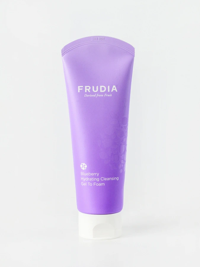 Увлажняющая гель-пенка для умывания с черникой FRUDIA Blueberry Hydrating Cleansing Gel to Foam