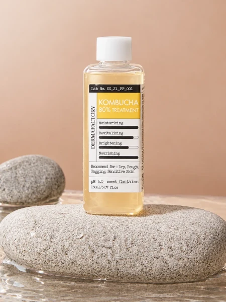 Питательный тонер-эссенция с экстрактом комбучи Derma Factory Kombucha 80% Treatment