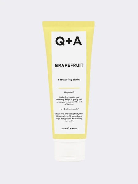 Очищающий гидрофильный бальзам с экстрактом грейпфрута Q+A Grapefruit Cleansing Balm Очищающий гидрофильный бальзам с экстрактом грейпфрута Q+A Grapefruit Cleansing Balm