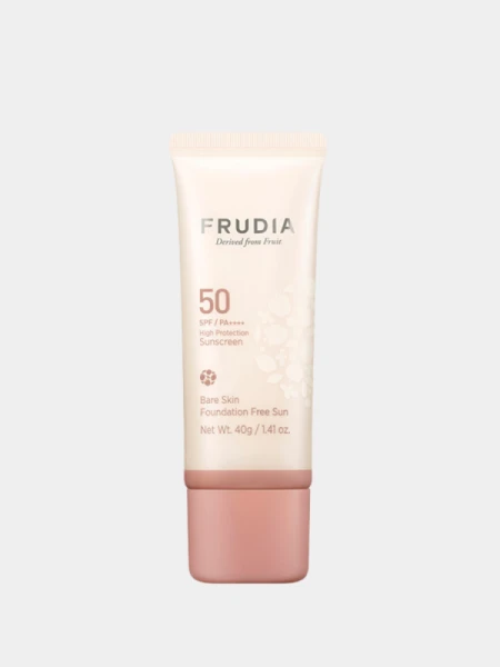 Невесомый тональный крем с фактором защиты от солнца Frudia Bare Skin Foundation Free Sun SPF50+PA++++ Невесомый тональный крем с фактором защиты от солнца Frudia Bare Skin Foundation Free Sun SPF50+PA++++