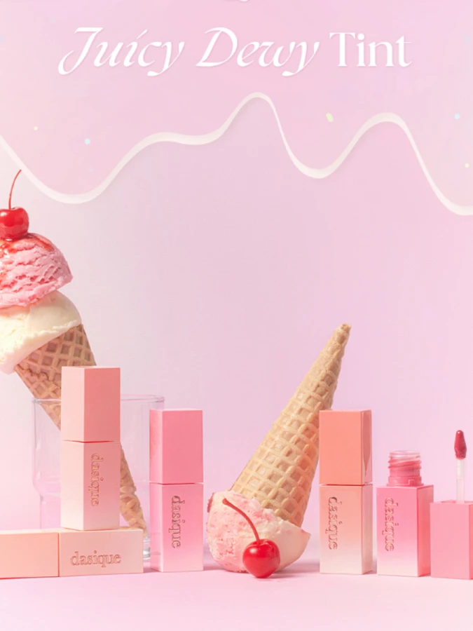 Сияющий тинт для губ Dasique Juicy Dewy Tint #09 Peach Pudding