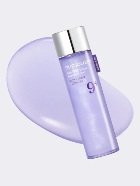 Пептидный тонер-бустер для сияния кожи с ПДРН Numbuzin No.9 NAD+ PDRN Glow Boosting Toner