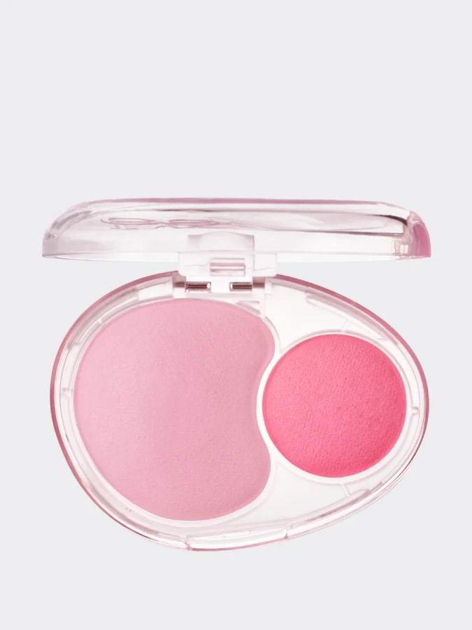 Двойные мягкие румяна с муссовой текстурой fwee Mellow Dual Blush PK01 Love Me Highkey