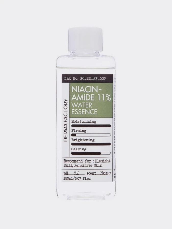 Осветляющий тонер-эссенция для лица с ниацинамидом Derma Factory Niacinamide 11% Water Essence Осветляющий тонер-эссенция для лица с ниацинамидом Derma Factory Niacinamide 11% Water Essence
