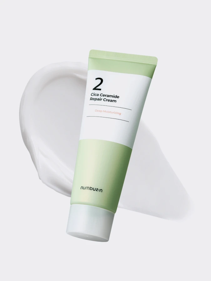 Успокаивающий крем для лица с центеллой и керамидами Numbuzin No.2 Cica Ceramide Repair Cream