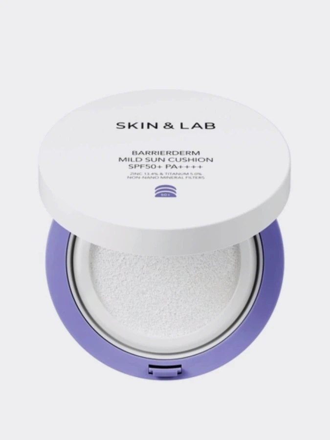Солнцезащитный кушон с керамидами SKIN&LAB Barrierderm Mild Sun Cushion SPF 50+ PA++++