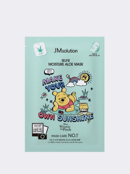 Смягчающая тканевая маска с экстрактом алоэ JMSolution Disney Collection Selfie Moisture Aloe Mask Смягчающая тканевая маска с экстрактом алоэ JMSolution Disney Collection Selfie Moisture Aloe Mask