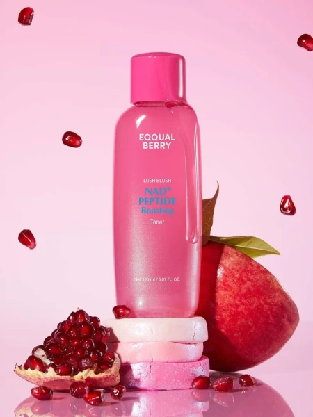 Разглаживающий тонер с пептидами EQQUALBERRY NAD+ Peptide Boosting Toner