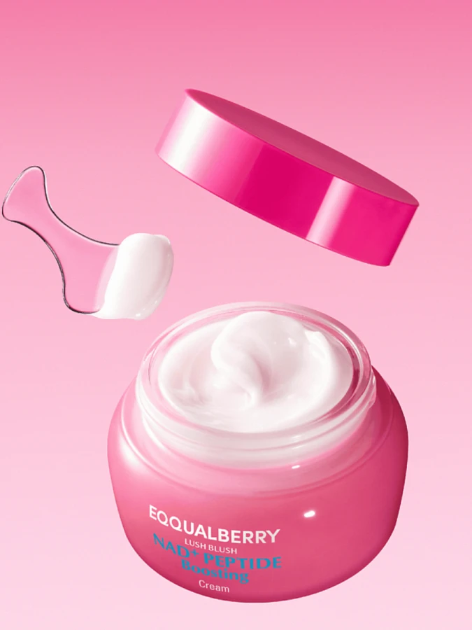Разглаживающий крем для лица с пептидами EQQUALBERRY NAD+ Peptide Boosting Cream