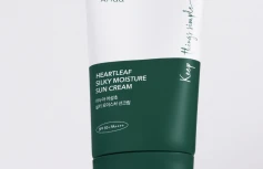 Солнцезащитный крем с экстрактом хауттюйнии ANUA Heartleaf Silky Moisture Sun Cream SPF50+ PA++++