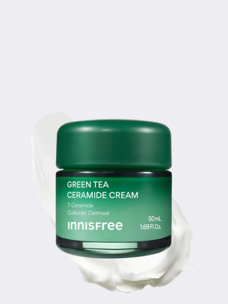 Барьерный крем для лица с керамидами и экстрактом зеленого чая innisfree Green Tea Ceramide Cream