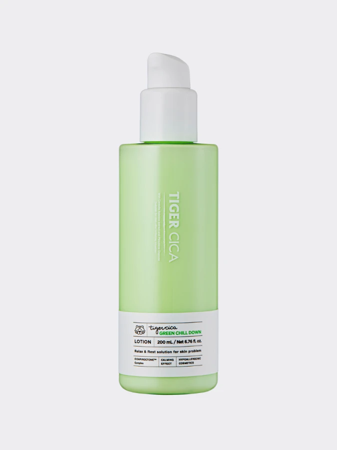 Успокаивающий лосьон для лица с экстрактом центеллы азиатской  It's Skin Tiger Cica Green Chill Down Lotion