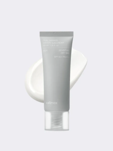 Солнцезащитный крем для чувствительной кожи Celimax Dual Barrier Watery Sun Cream SPF 50+ PA++++