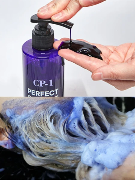 Оттеночный шампунь для осветлённых волос Esthetic House CP-1 Perfect Blonde Purple Shampoo