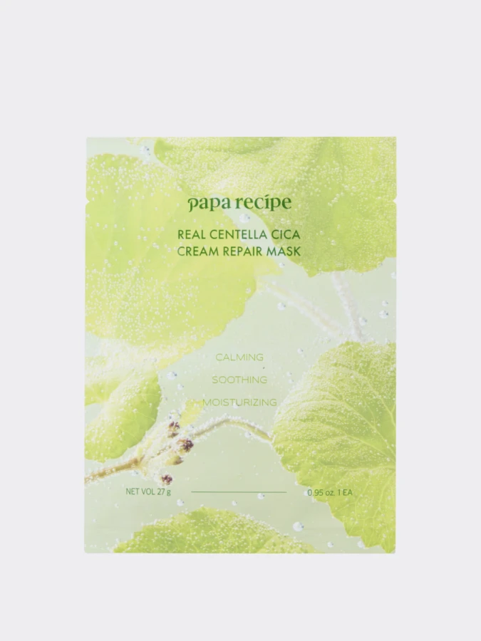 Восстанавливающая тканевая маска с экстрактом центеллы Papa Recipe Real Centella Cica Cream Repair Mask