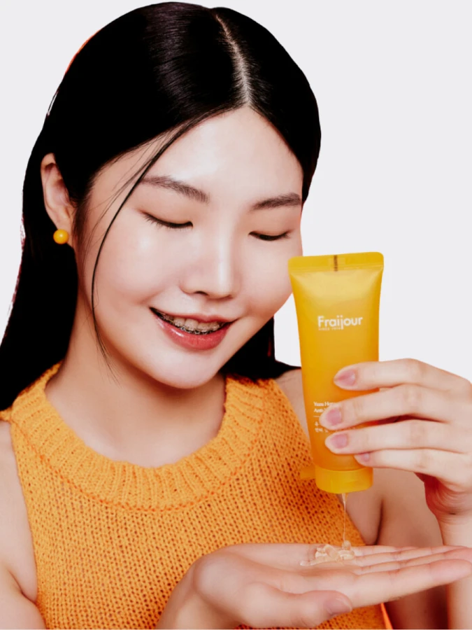 Ночная маска для лица с прополисом и экстрактом юдзу Fraijour Yuzu Honey Anti-Mela Capsule Mask