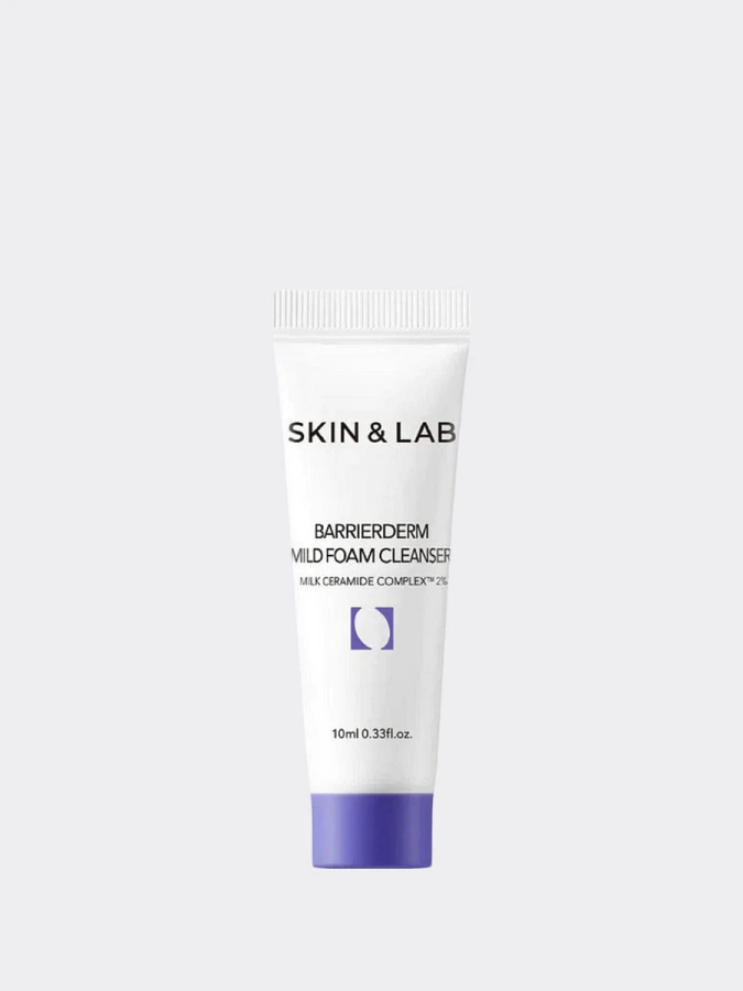 Деликатная пенка для умывания с керамидами МИНИ SKIN&LAB Barrierderm Mild Foam Cleanser