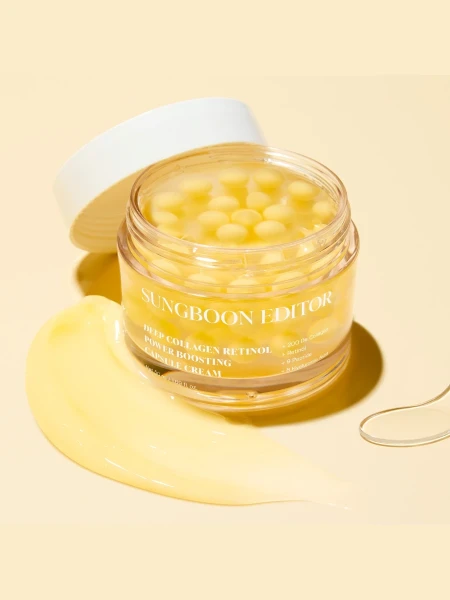 Разглаживающий капсульный крем с коллагеном и спикулами Sungboon Editor  Deep Collagen Retinol Power Boosting Capsule Cream