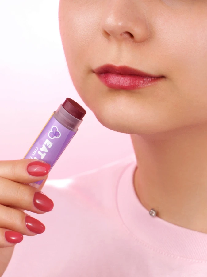 Оттеночный бальзам для губ "Смородиновый слаш" EAT MY Color Balm Blackcurrant Slushie