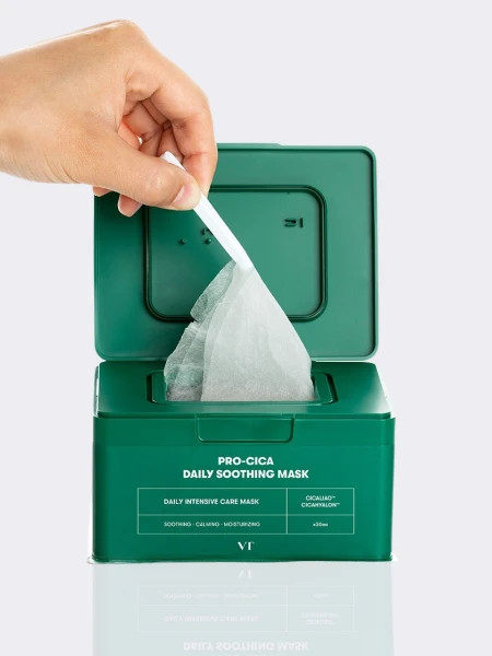 Успокаивающие тканевые маски с экстрактом центеллы VT Cica Daily Soothing Mask