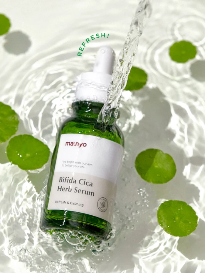 Успокаивающая сыворотка с экстрактом центеллы MA:NYO Factory Bifida Cica Herb Serum