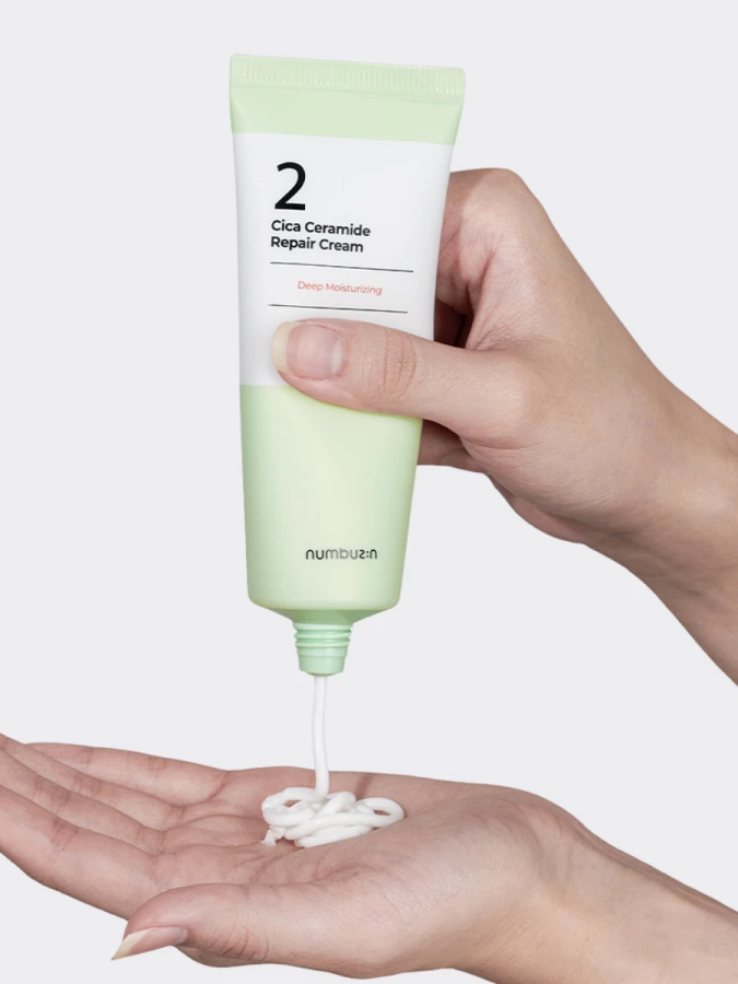 Успокаивающий крем для лица с центеллой и керамидами Numbuzin No.2 Cica Ceramide Repair Cream