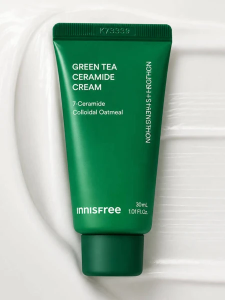 Барьерный крем для лица с керамидами и экстрактом зеленого чая innisfree Green Tea Ceramide Cream