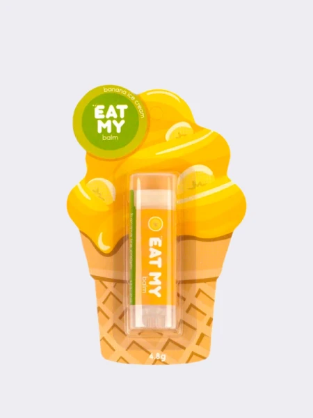 Бальзам для губ с ароматом бананового пломбира EAT MY BALM Banana Ice Сream