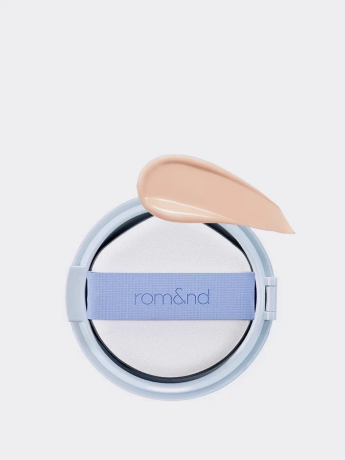 Сменный блок для тонального средства с влажным финишем в светло-бежевом оттенке rom&nd Bare Water Cushion 02 Pure 21 SPF38 PA++++ 