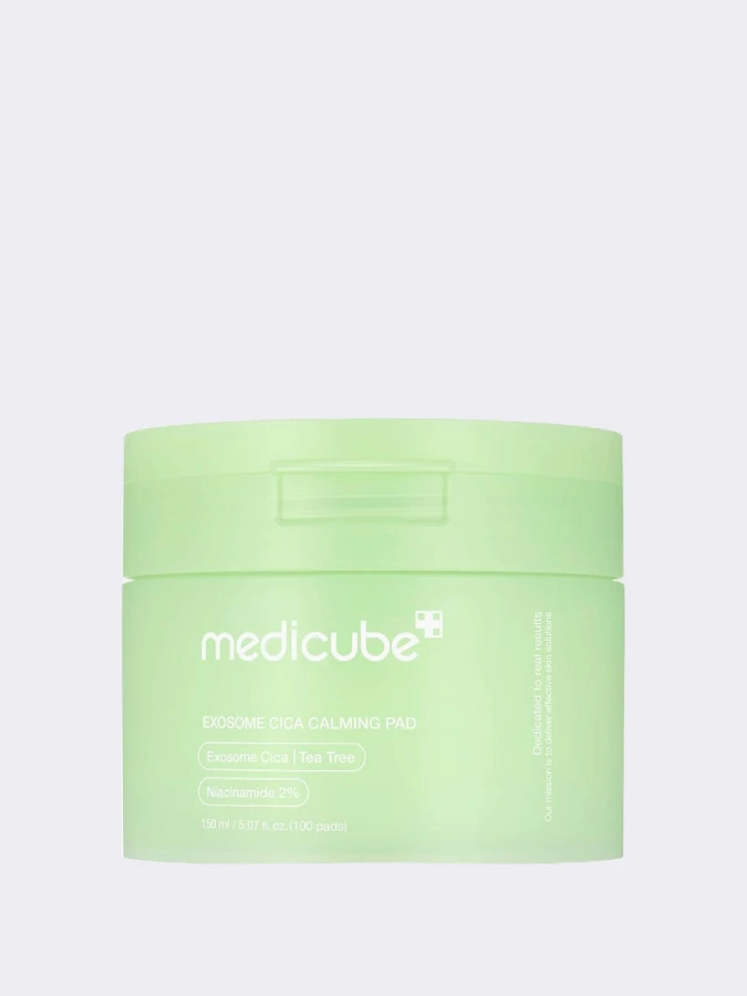 Успокаивающие тонер-диски с экстрактом центеллы и чайного дерева Medicube Exosome Cica Calming Pad