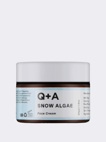 Укрепляющий крем для лица с экстрактом снежных водорослей Q+A Snow Algae Intensive Face Cream Укрепляющий крем для лица с экстрактом снежных водорослей Q+A Snow Algae Intensive Face Cream
