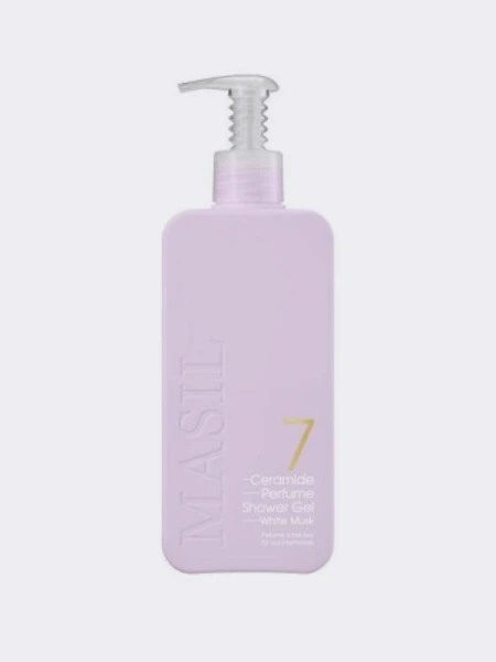 Смягчающий парфюмированный гель для душа с керамидами MAXI Masil 7 Ceramide Shower Gel White Musk Смягчающий парфюмированный гель для душа с керамидами MAXI Masil 7 Ceramide Shower Gel White Musk