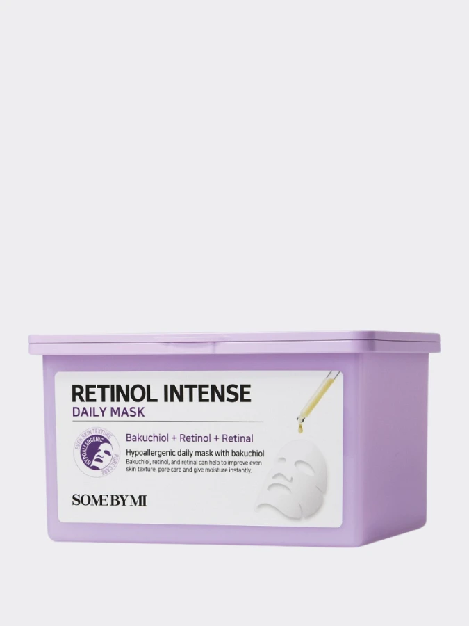 Набор разглаживающих тканевых масок для лица с ретинолом Some By Mi Retinol Intense Daily Mask