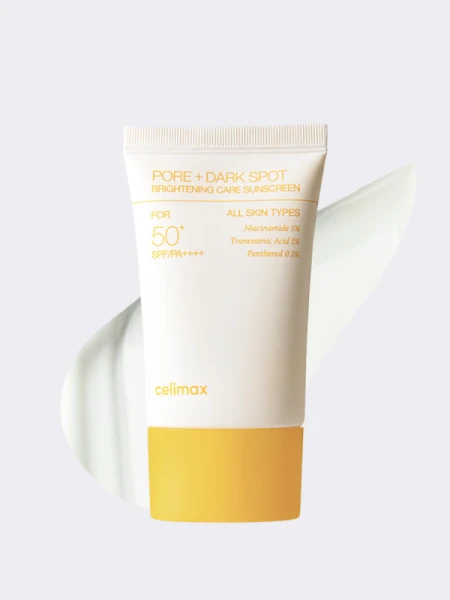 Осветляющий солнцезащитный крем для лица с ниацинамидом Celimax Pore+Dark Spot Brightening Sun Cream SPF50+PA++++