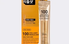 Сет стиков-саше с сывороткой-бустером со спикулами и витамином С VT Vita-Light Reedle Shot 100 Stick Pouch Set