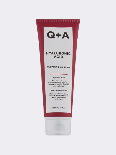 Деликатный гель для умывания с гиалуроновой кислотой Q+A Hyaluronic Acid Hydrating Cleanser Деликатный гель для умывания с гиалуроновой кислотой Q+A Hyaluronic Acid Hydrating Cleanser