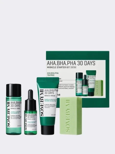 Набор для проблемной кожи с кислотами Some By Mi AHA-BHA-PHA 30 Days Miracle Starter Kit Edition