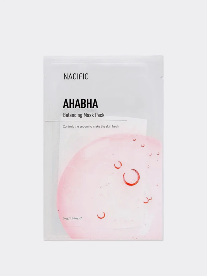 Балансирующая тканевая маска для лица с кислотами Nacific AHA BHA Balancing Mask Pack