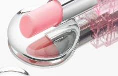 Увлажняющий оттеночный бальзам для губ в нежном розовом оттенке AMUSE Dew Balm 01 Ballerina