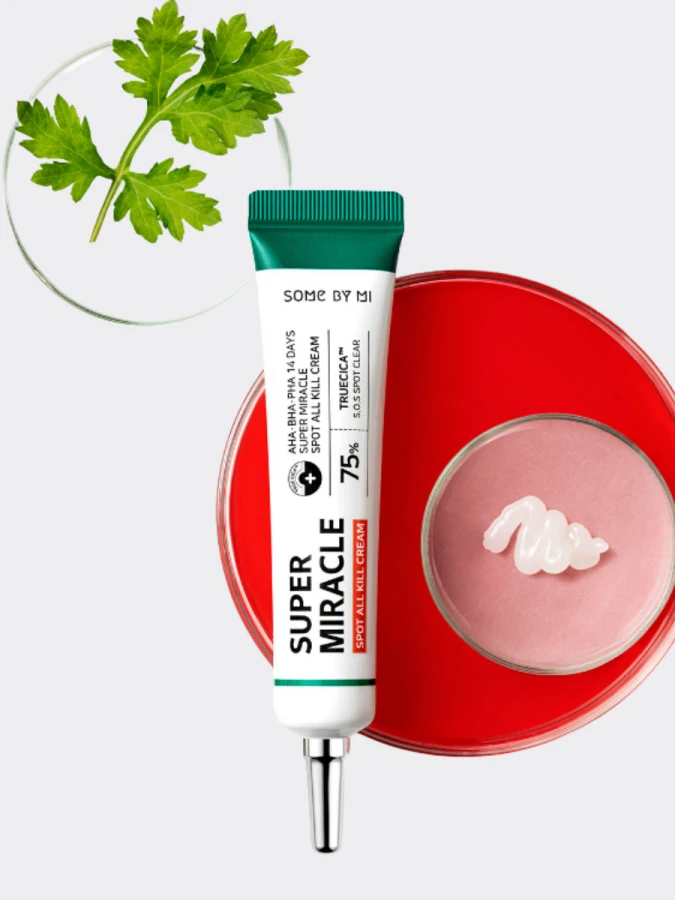 Точечный крем против акне с тремя видами кислот Some By Mi Super Miracle Spot All Kill Cream