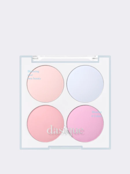 Палетка спрессованных румян в холодных оттенках Dasique Blending Mood Cheek #11 Cream Soda