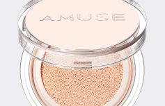 Тональный кушон с нейтральным финишем AMUSE Skin Tune Vegan Cover Cushion SPF 45 PA+++ 01 Fair Tune
